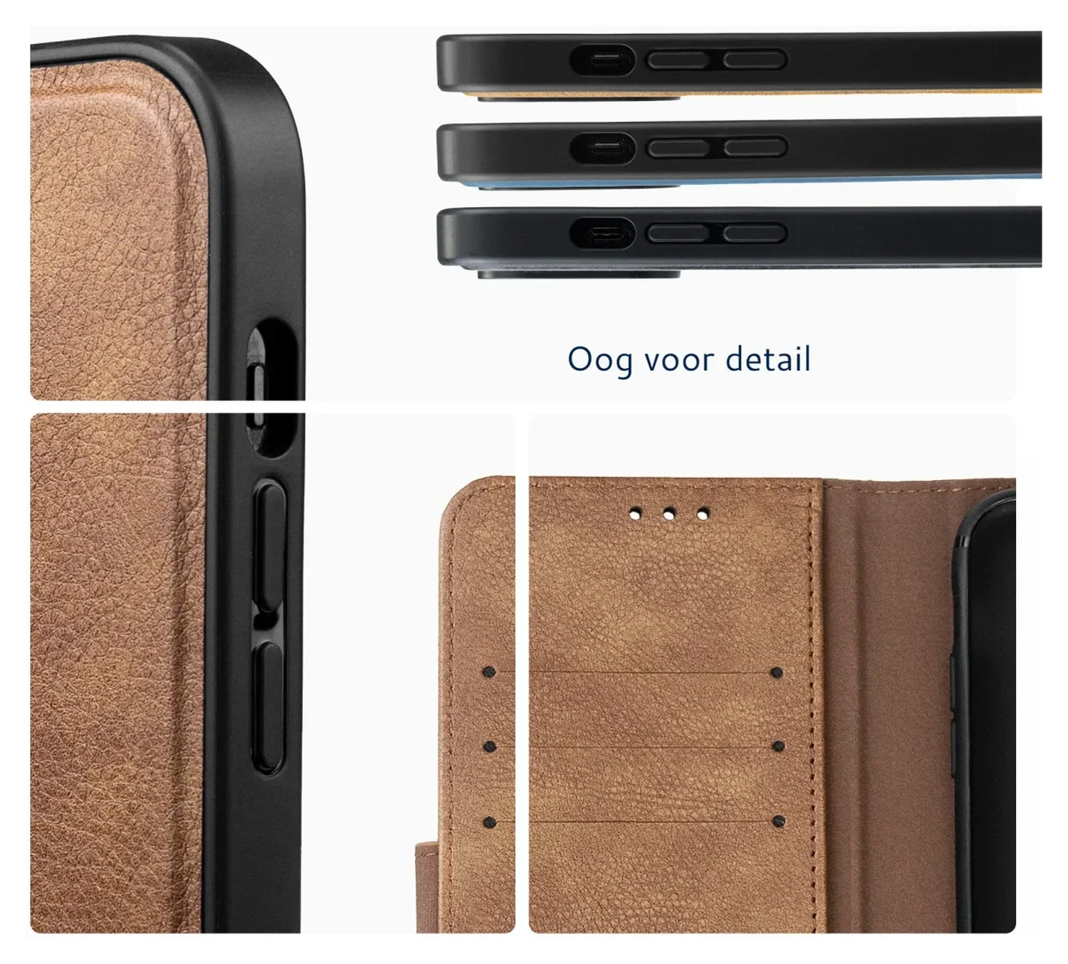 Rosso Element Uitneembaar 2-in-1 Samsung Galaxy A56 Hoesje Bruin afbeelding 5