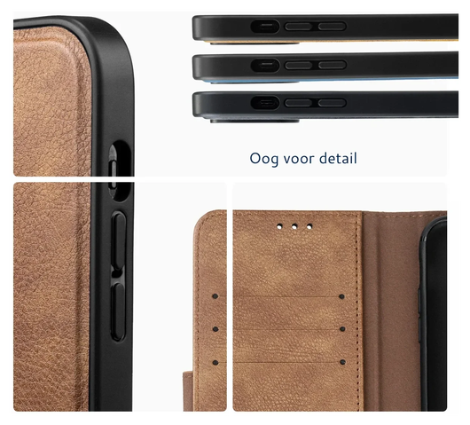 Rosso Element Uitneembaar 2-in-1 Samsung Galaxy A56 Hoesje Bruin afbeelding 5