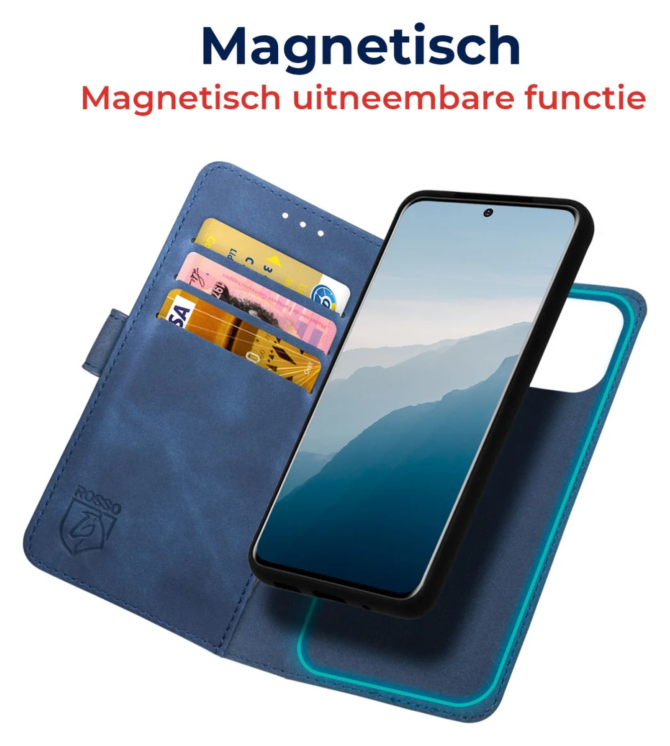 Rosso Element Uitneembaar 2-in-1 Samsung Galaxy A56 Hoesje Blauw afbeelding 2