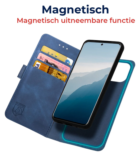 Rosso Element Uitneembaar 2-in-1 Samsung Galaxy A56 Hoesje Blauw afbeelding 2