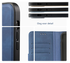 Rosso Element Uitneembaar 2-in-1 Samsung Galaxy A56 Hoesje Blauw afbeelding 6