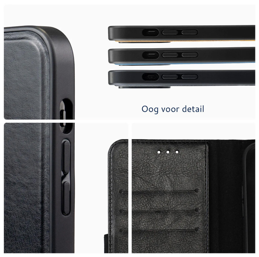 Rosso Element Uitneembaar 2-in-1 Apple iPhone 16e Hoesje Zwart afbeelding 5