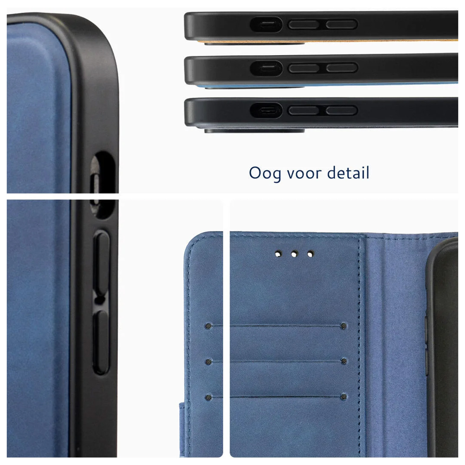 Rosso Element Uitneembaar 2-in-1 Apple iPhone 16e Hoesje Blauw afbeelding 7