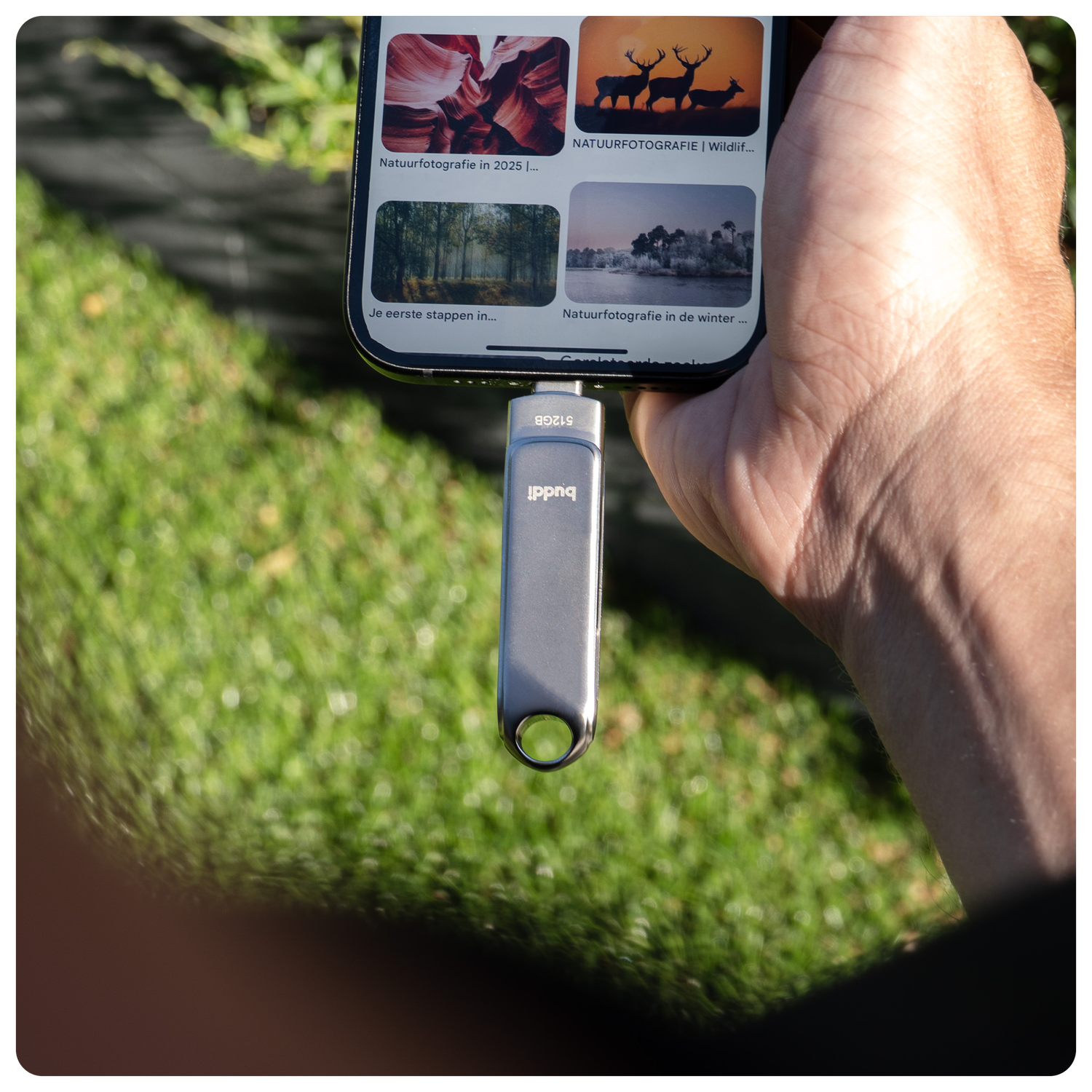 Buddi USB-A en USB-C Stick Dual Geheugenstick 32GB Grijs (3-Pack) afbeelding 7