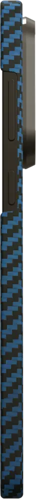 NEKIT Fiber Samsung Galaxy S25 Edge Hoesje MagSafe / Qi2 Kevlar Dun Blauw afbeelding 16
