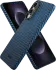 NEKIT Fiber Samsung Galaxy S25 Edge Hoesje MagSafe / Qi2 Kevlar Dun Blauw afbeelding 11