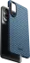 NEKIT Fiber Samsung Galaxy S25 Edge Hoesje MagSafe / Qi2 Kevlar Dun Blauw afbeelding 12