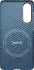 NEKIT Fiber Samsung Galaxy S25 Edge Hoesje MagSafe / Qi2 Kevlar Dun Blauw afbeelding 15