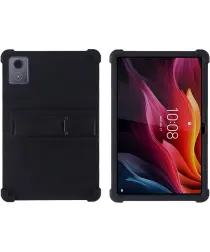 Lenovo Tab K11 Plus Kinder Tablethoes Siliconen met Kickstand Zwart afbeelding