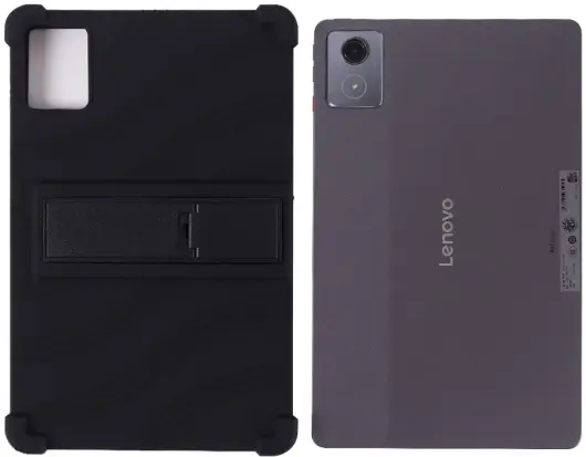 Lenovo Tab K11 Plus Kinder Tablethoes Siliconen met Kickstand Zwart afbeelding 3