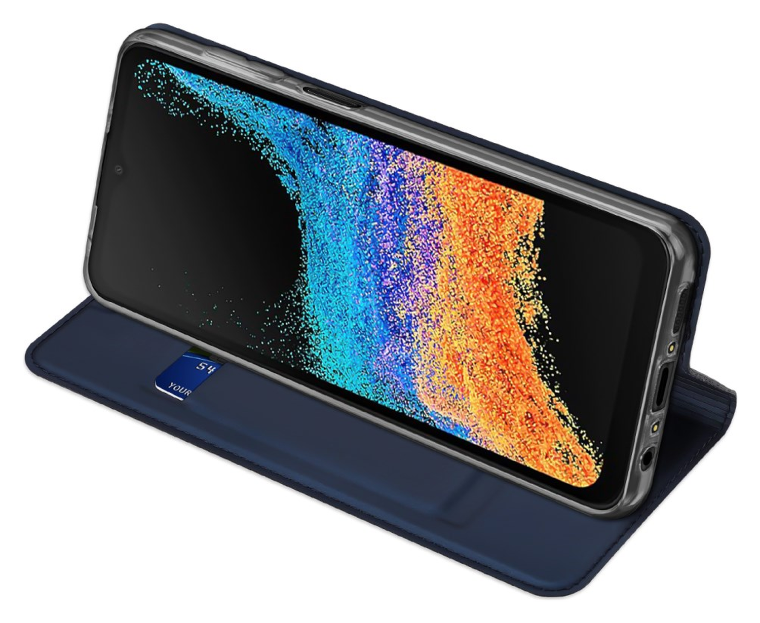 Dux Ducis Skin Pro Samsung Galaxy Xcover 7 Pro Hoesje Portemonnee Blauw afbeelding 6