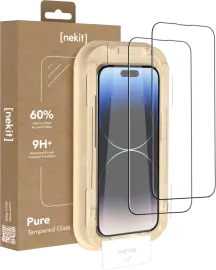 NEKIT Pure Apple iPhone 14 Pro Tempered GRS Glass Installatiebox (2-Pack)