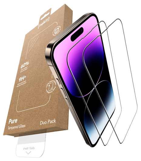 NEKIT Pure Apple iPhone 14 Pro Max Tempered GRS Glass Installatiebox (2-Pack) afbeelding 2