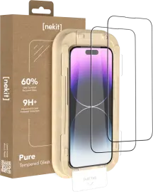 NEKIT Pure Apple iPhone 14 Pro Max Tempered GRS Glass Installatiebox (2-Pack)