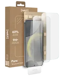 NEKIT Pure Samsung Galaxy S24 Tempered GRS Glass Installatiebox (2-Pack) afbeelding