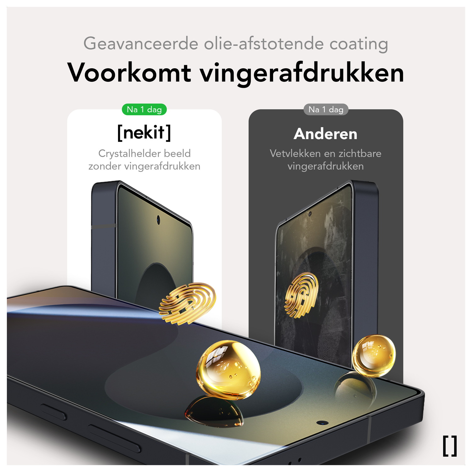 NEKIT Pure Samsung Galaxy S24 Tempered GRS Glass Installatiebox (2-Pack) afbeelding 9