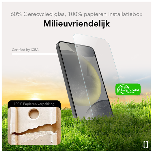 NEKIT Pure Samsung Galaxy S24 Tempered GRS Glass Installatiebox (2-Pack) afbeelding 5