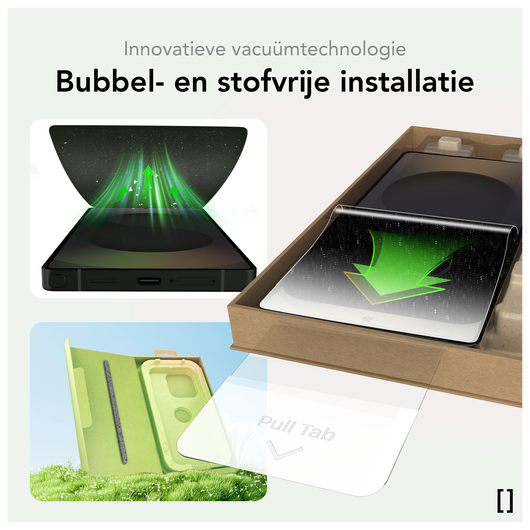 NEKIT Pure Samsung Galaxy S24 Tempered GRS Glass Installatiebox (2-Pack) afbeelding 8