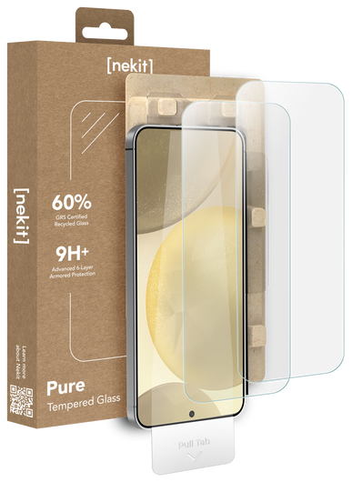 NEKIT Pure Samsung Galaxy S24 Plus Tempered GRS Glass Installatiebox (2-Pack) afbeelding 1
