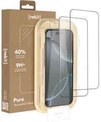 NEKIT Pure Apple iPhone 16 Pro Tempered GRS Glass Installatiebox (2-Pack) afbeelding