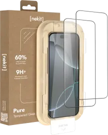 NEKIT Pure Apple iPhone 16 Pro Tempered GRS Glass Installatiebox (2-Pack)
