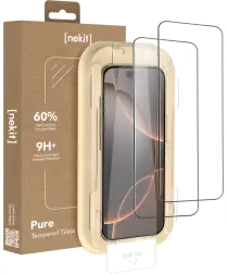 NEKIT Pure Apple iPhone 16 Pro Max Tempered GRS Glass Installatiebox (2-Pack) afbeelding