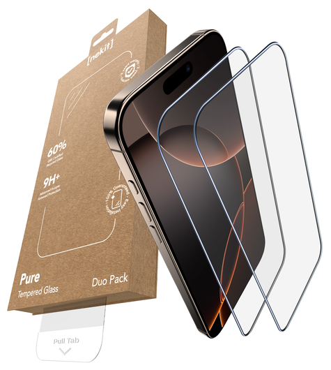 NEKIT Pure Apple iPhone 16 Pro Max Tempered GRS Glass Installatiebox (2-Pack) afbeelding 2