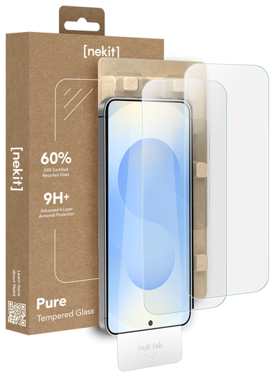 NEKIT Pure Samsung Galaxy S25 Plus Tempered GRS Glass Installatiebox (2-Pack) afbeelding 1