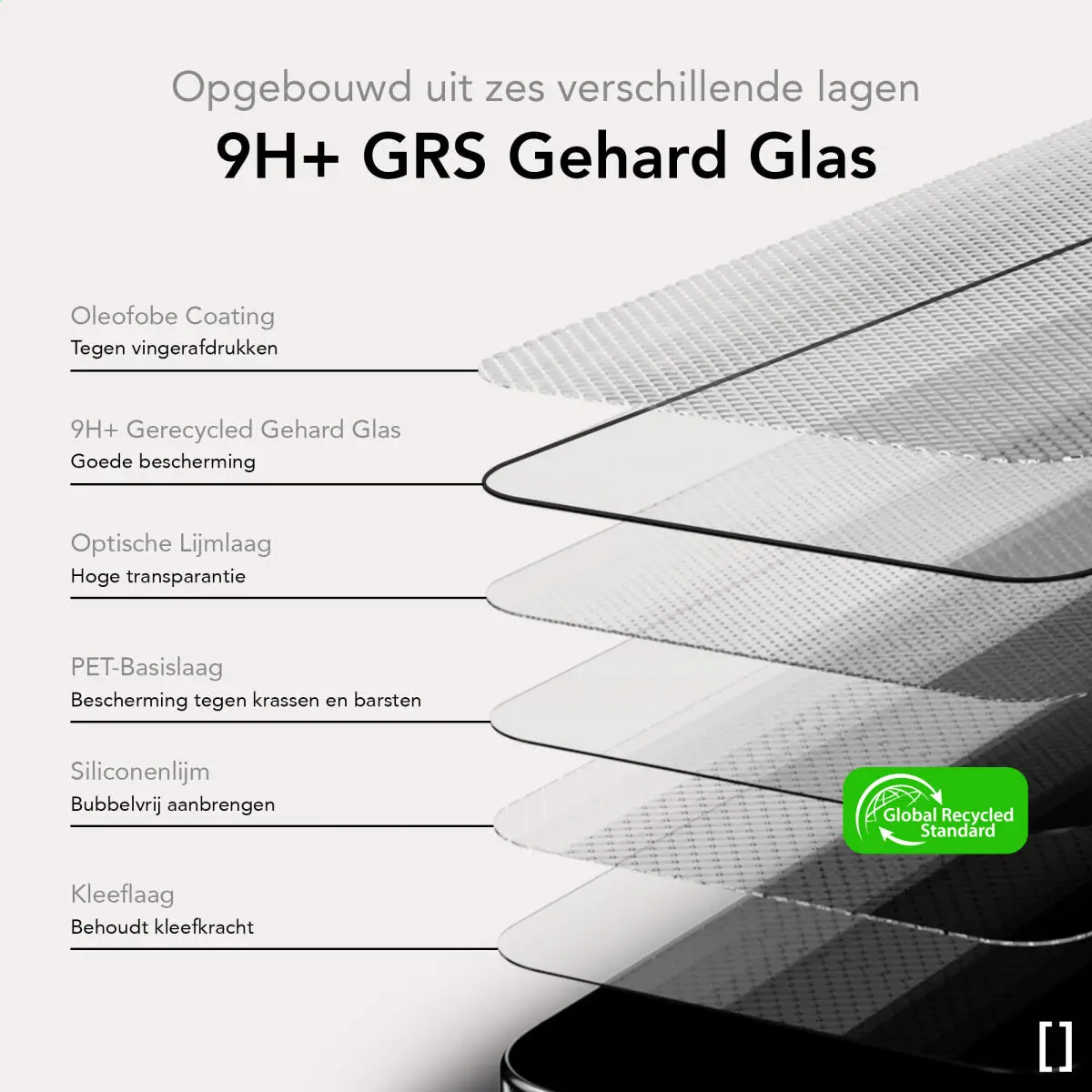 NEKIT Pure iPhone 16e/14/13/13 Pro Tempered GRS Glass Installatiebox (2-Pack) afbeelding 10