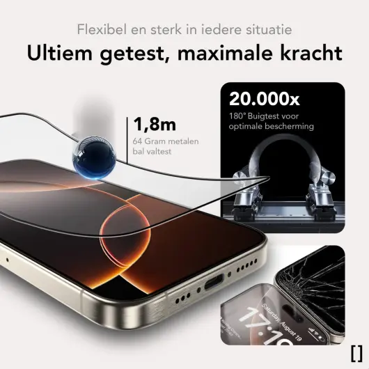 NEKIT Pure iPhone 16e/14/13/13 Pro Tempered GRS Glass Installatiebox (2-Pack) afbeelding 4