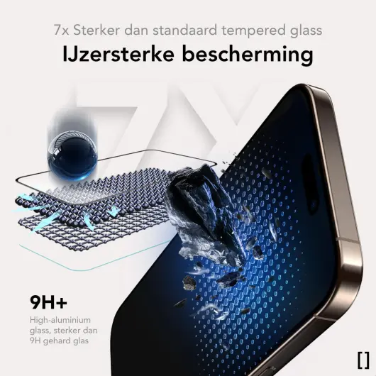 NEKIT Pure iPhone 16e/14/13/13 Pro Tempered GRS Glass Installatiebox (2-Pack) afbeelding 6