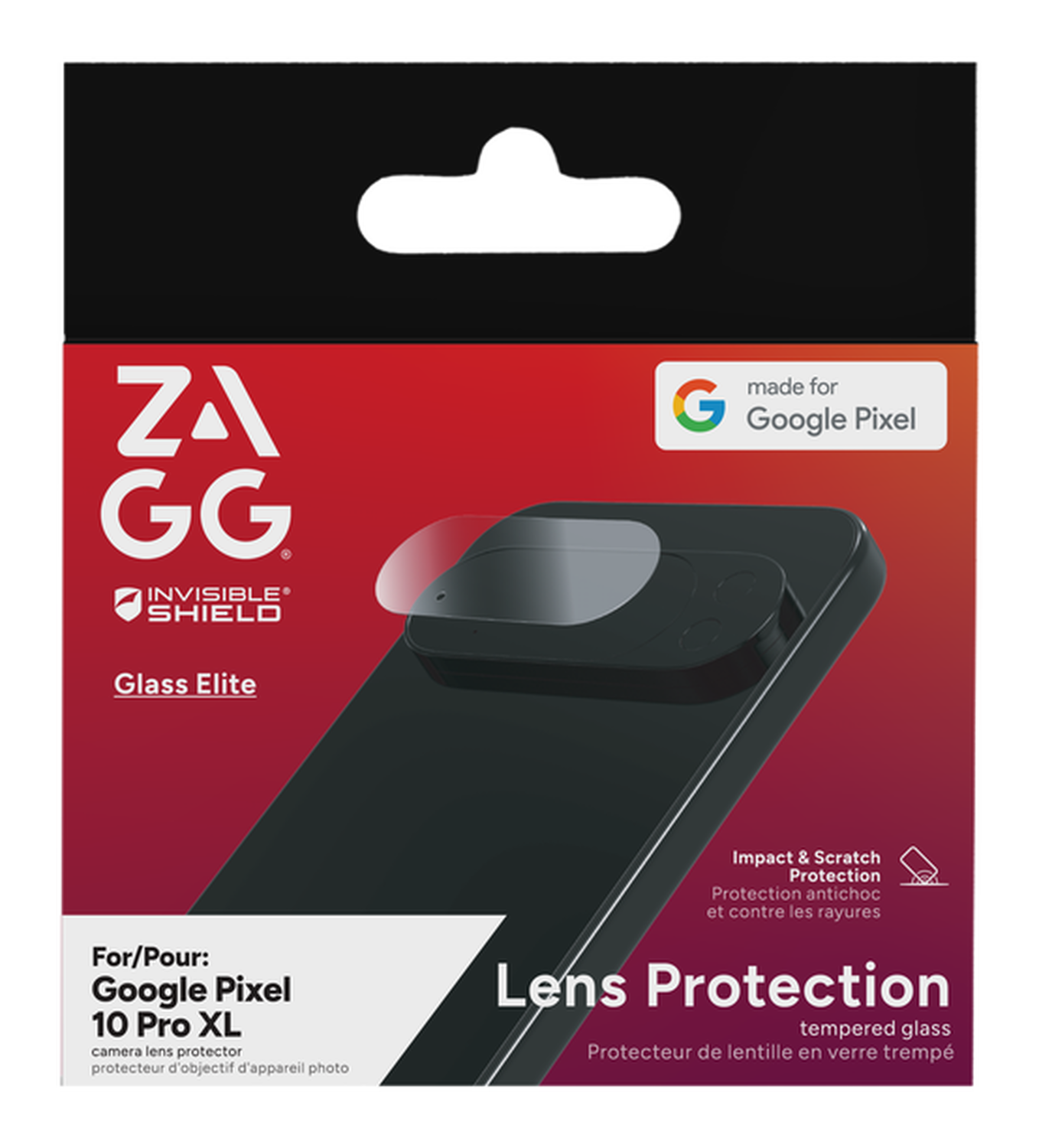 ZAGG InvisibleShield Glass Elite AR Google Pixel 10 Pro XL Camera Protector afbeelding 1