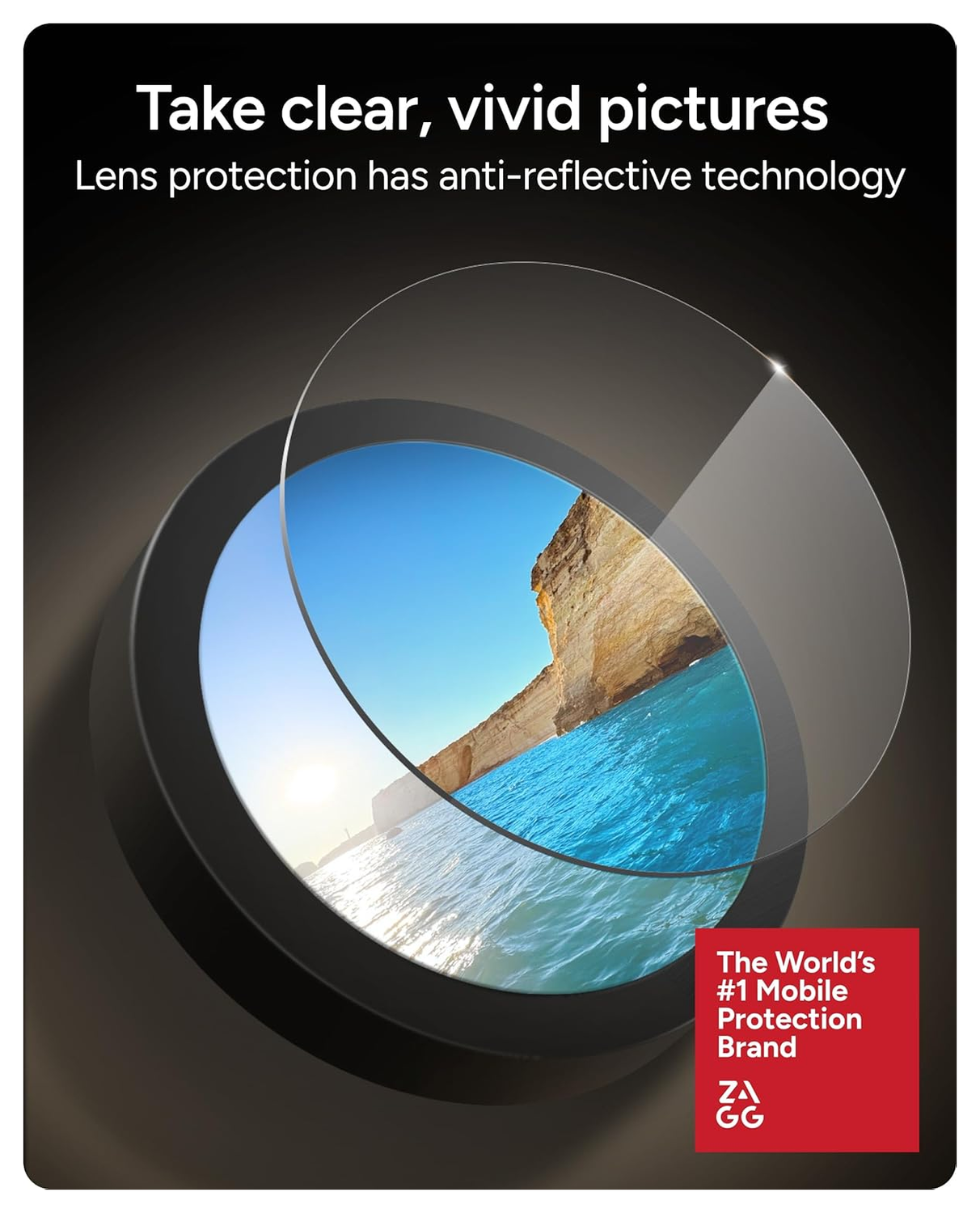 ZAGG InvisibleShield Glass Elite AR Google Pixel 10 Pro XL Camera Protector afbeelding 4