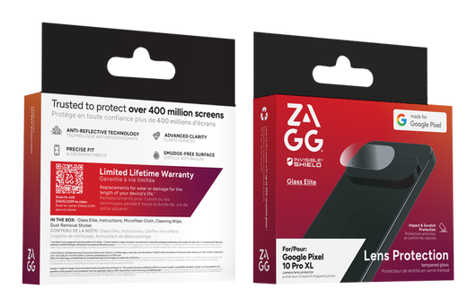 ZAGG InvisibleShield Glass Elite AR Google Pixel 10 Pro XL Camera Protector afbeelding 5