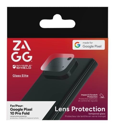 ZAGG InvisibleShield Glass Elite AR Google Pixel 10 Pro Fold Camera Protector afbeelding 1