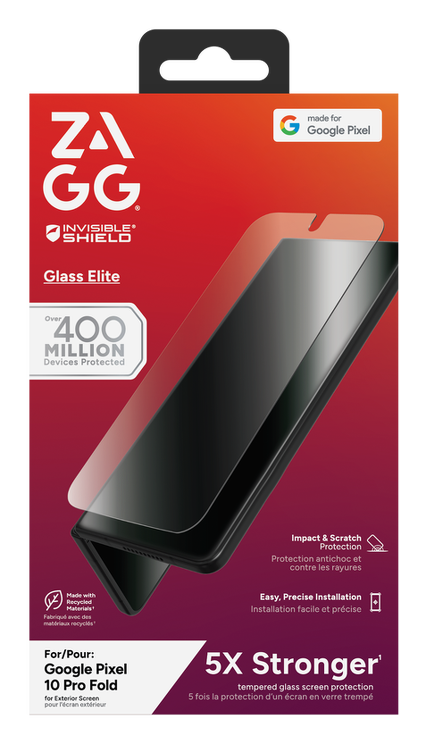 ZAGG InvisibleShield Glass Elite Google Pixel 10 Pro Fold Screen Protector afbeelding 1