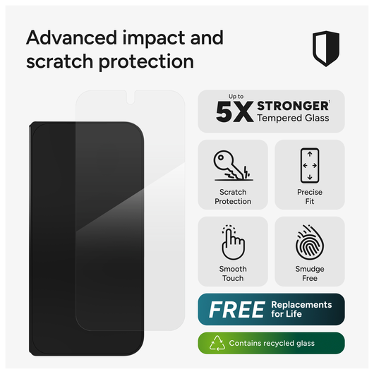 ZAGG InvisibleShield Glass Elite Google Pixel 10 Pro Fold Screen Protector afbeelding 3
