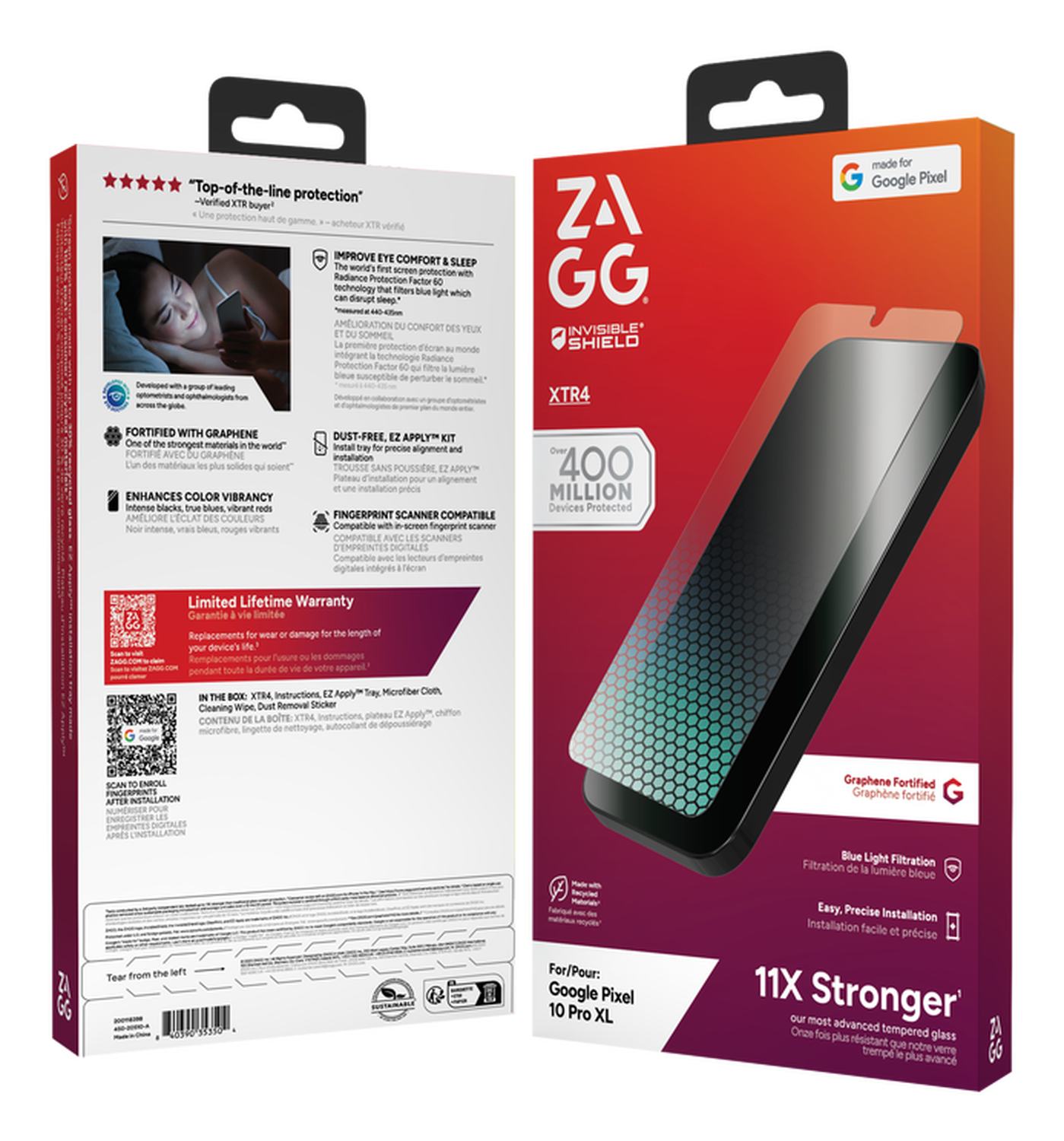 ZAGG InvisibleShield Glass XTR4 Google Pixel 10 Pro XL/9 Pro XL Screen Protector afbeelding 5