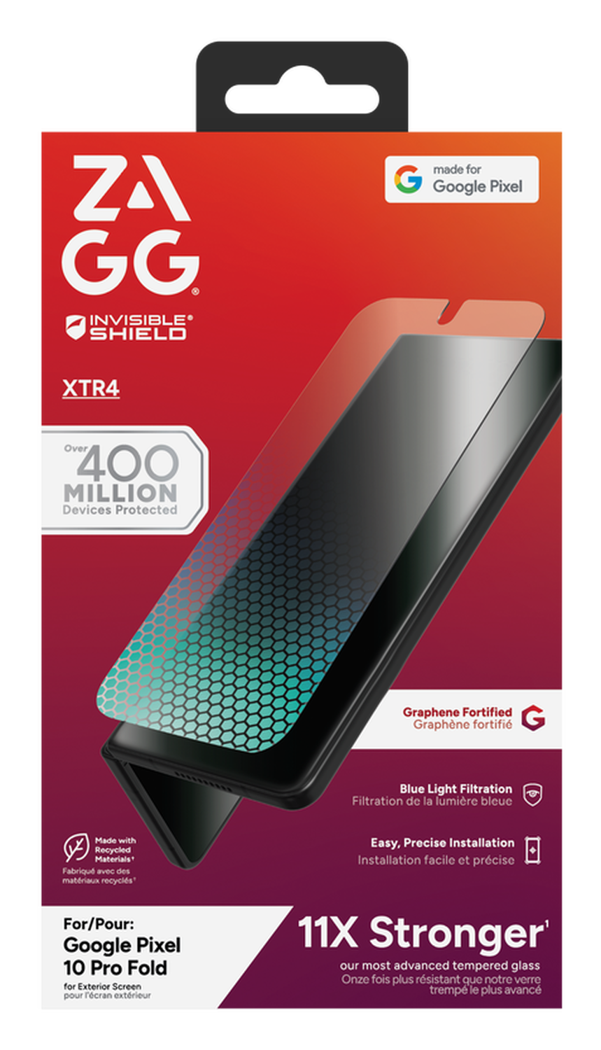 ZAGG InvisibleShield Glass XTR4 Google Pixel 10 Pro Fold Screen Protector afbeelding 1