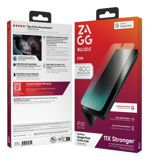 ZAGG InvisibleShield Glass XTR4 Google Pixel 10 Pro Fold Screen Protector afbeelding 5