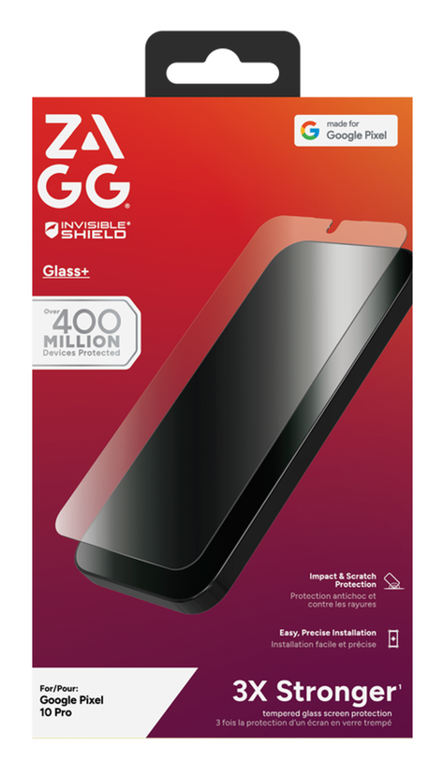ZAGG InvisibleShield Glass XTR4 Google Pixel 10/10 Pro/9 Pro Screen Protector afbeelding 1