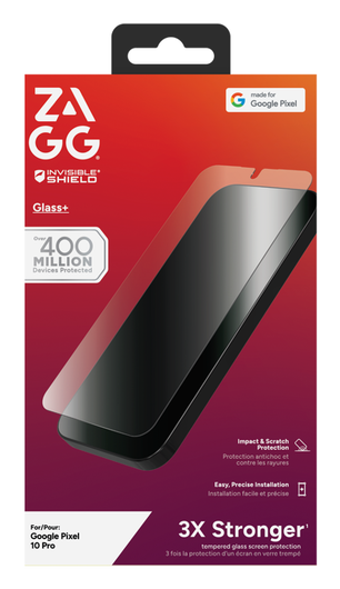 ZAGG InvisibleShield Glass XTR4 Google Pixel 10/10 Pro/9 Pro Screen Protector afbeelding 1