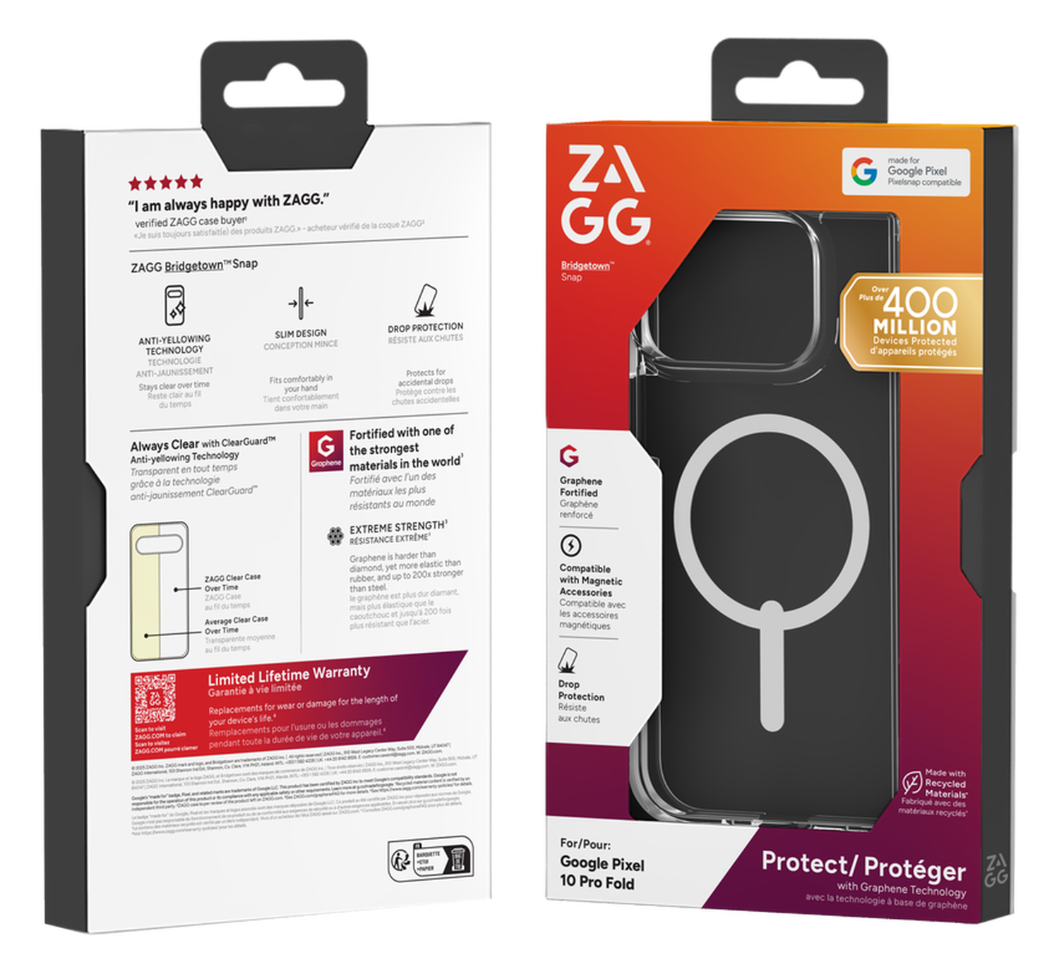 ZAGG Bridgetown Snap Google Pixel 10 Pro Fold Hoesje MagSafe Transparant afbeelding 9