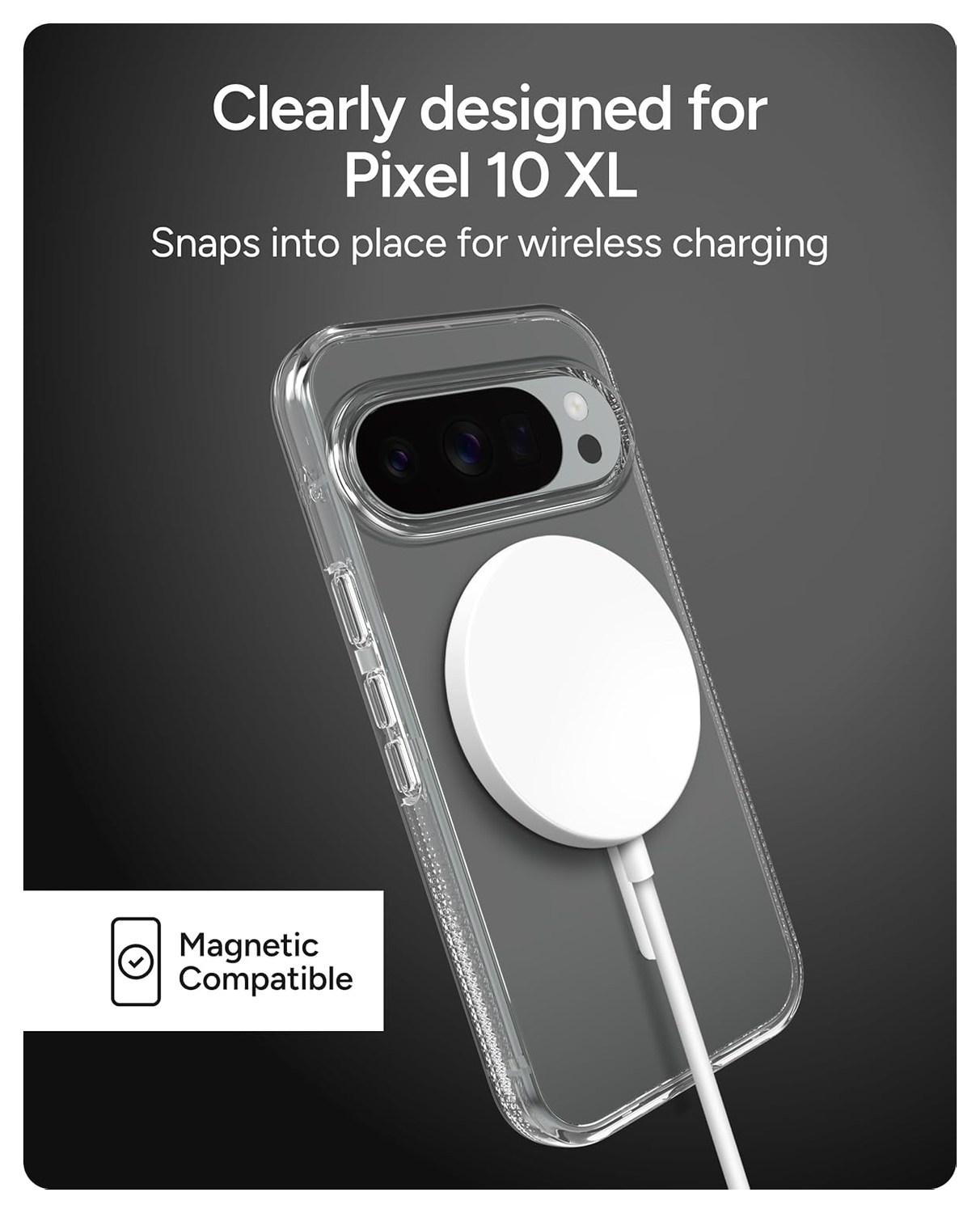 ZAGG Crystal Palace Snap Google Pixel 10 Pro XL Hoesje MagSafe Transparant afbeelding 4