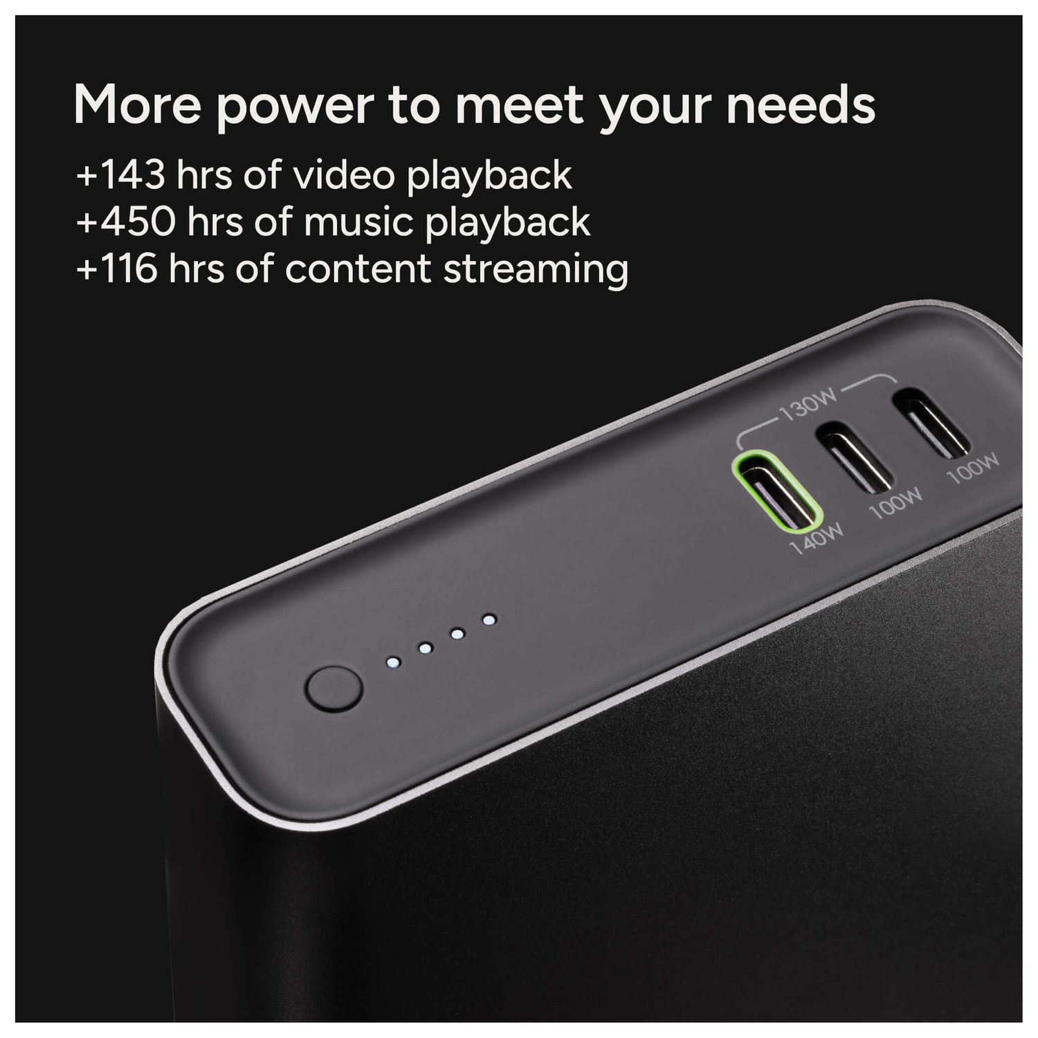 ZAGG Mophie Powerstation Ultra 25.000 mAh USB-C Powerbank 140W Zwart afbeelding 4