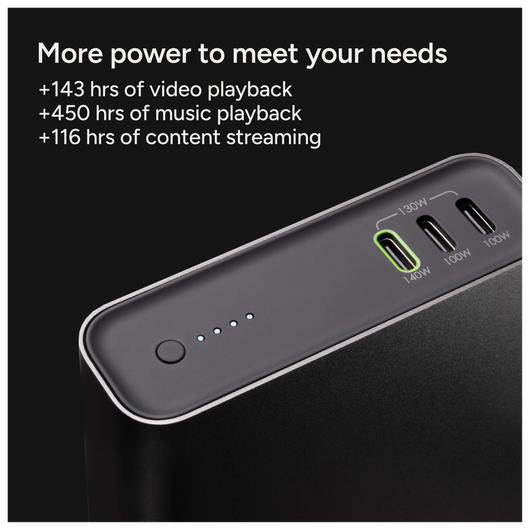 ZAGG Mophie Powerstation Ultra 25.000 mAh USB-C Powerbank 140W Zwart afbeelding 4