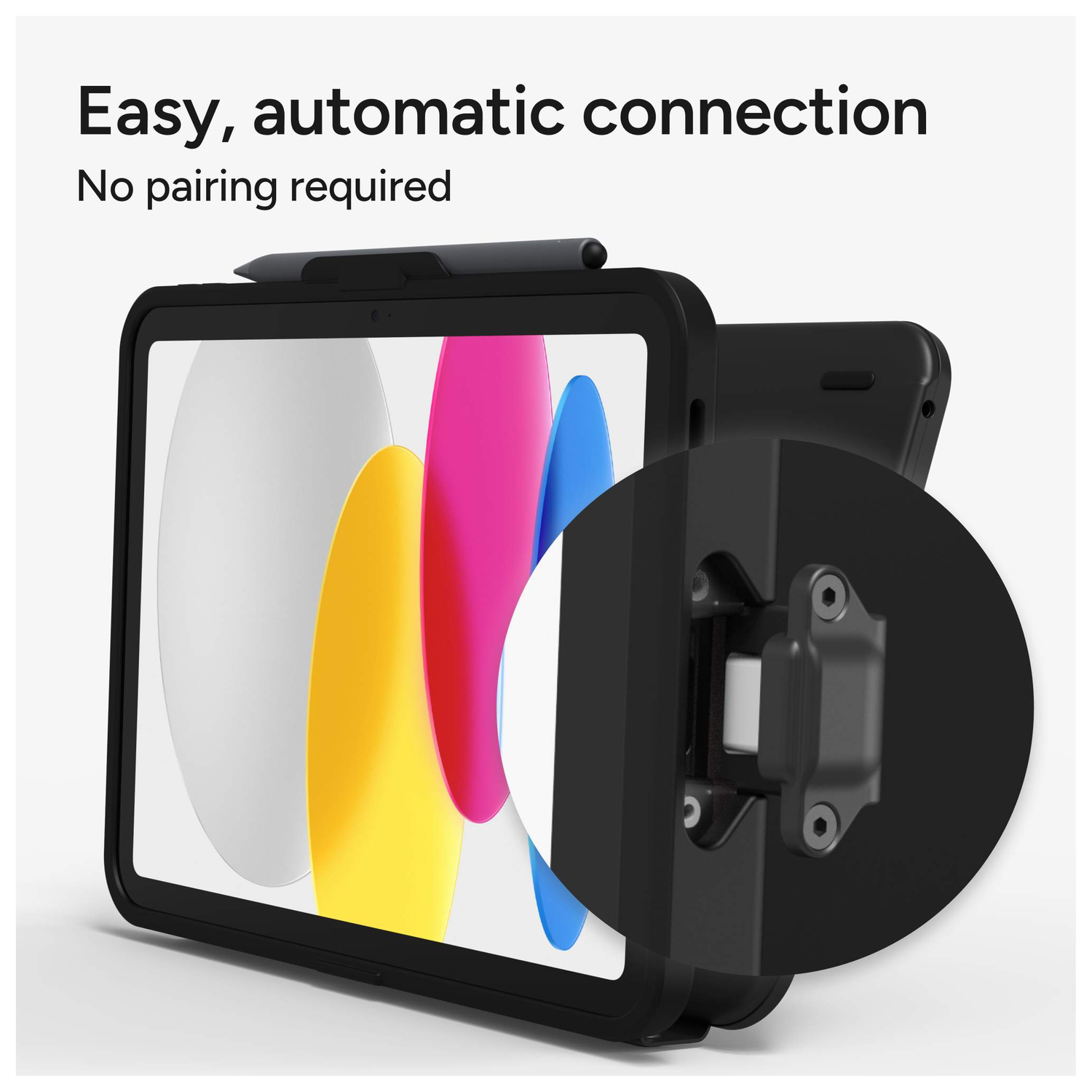 ZAGG Tough Keys iPad 10.9 (2022) Toetsenbord Hoes Book Case Zwart afbeelding 7