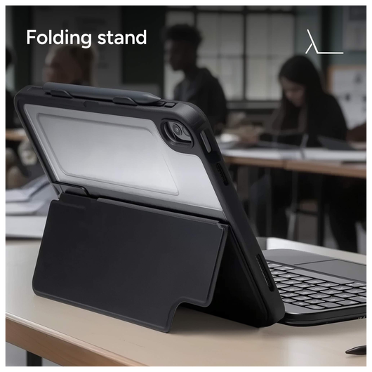 ZAGG Tough Keys iPad 10.9 (2022) Toetsenbord Hoes Book Case Zwart afbeelding 5
