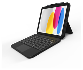 ZAGG Tough Keys iPad 10.9 (2022) Toetsenbord Hoes Book Case Zwart
