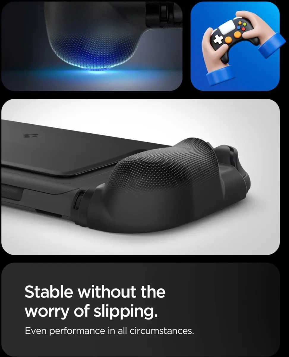 Spigen Dual Grip Nintendo Switch 2 Hoes Zwart afbeelding 4